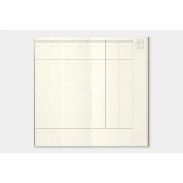 Midori: Traveler's Notebook Refill - 017 Free Diary (Monthly) - Image 2