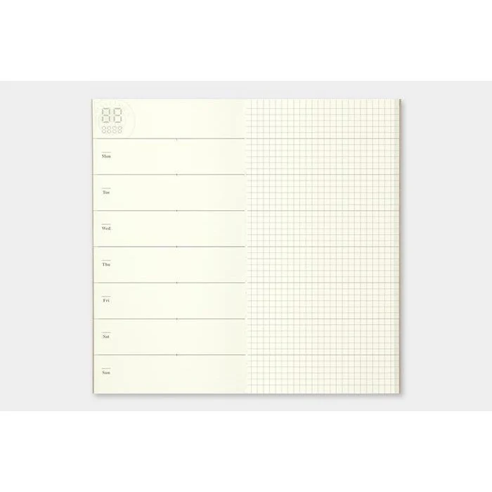 Midori: Traveler's Notebook Refill - 019 Free Diary Weekly + Notes - Image 2