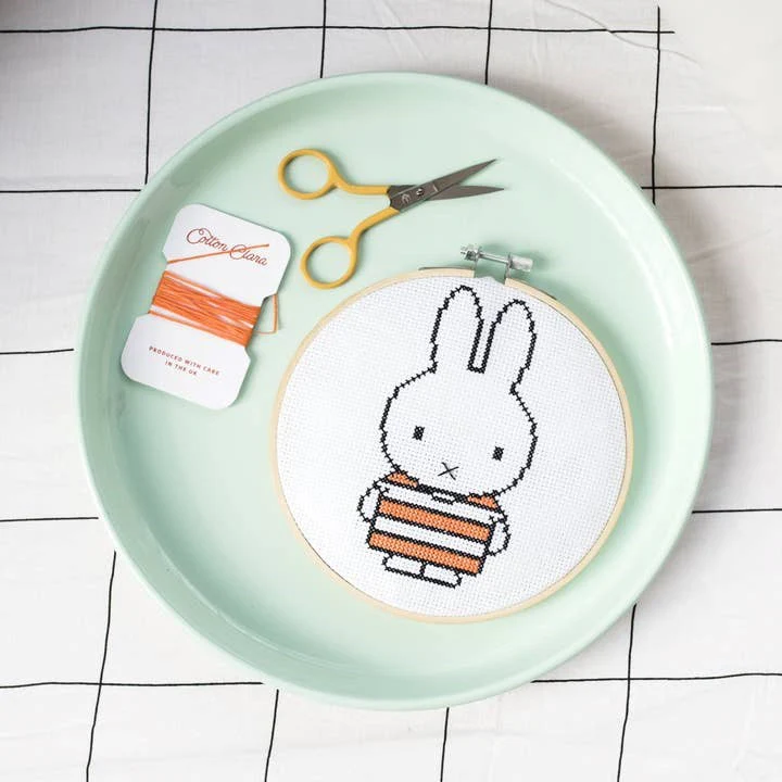 Miffy Orange Stripe Cross Stitch Kit