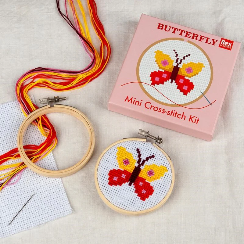Mini cross-stitch kit - Butterfly - Image 2
