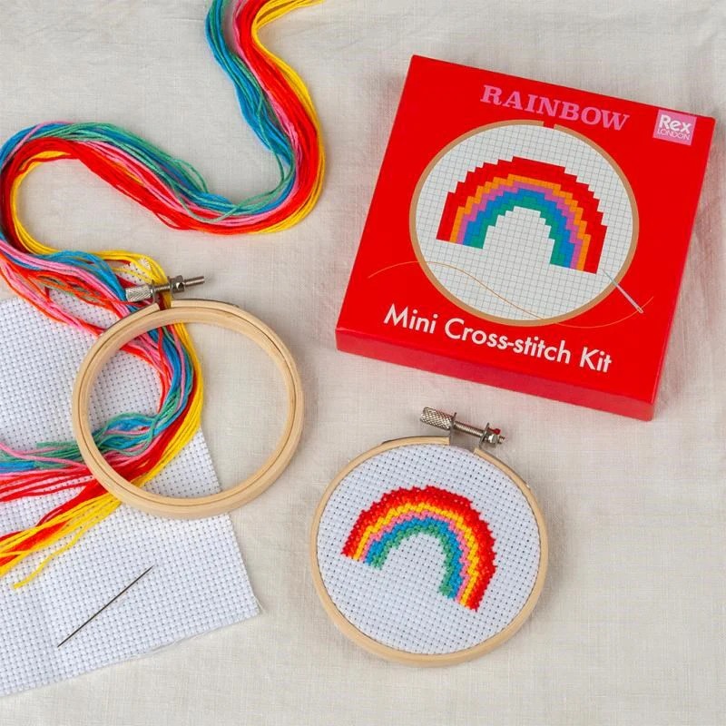 Mini cross-stitch kit - Rainbow - Image 2