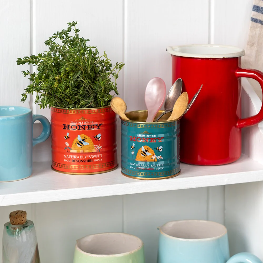 Mini storage tins (set of 2) - Honey - Image 2
