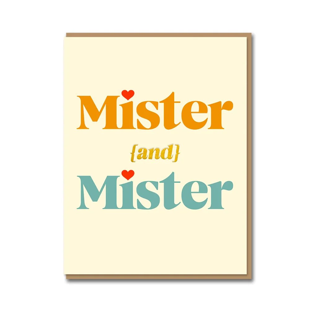 Mister & Mister Card