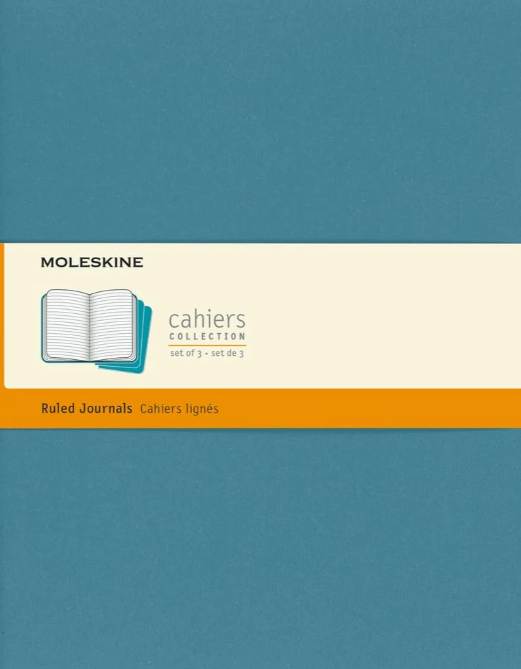 Moleskine Cahier Extra Large Journals Brisk Blue 3 Pack - Image 2