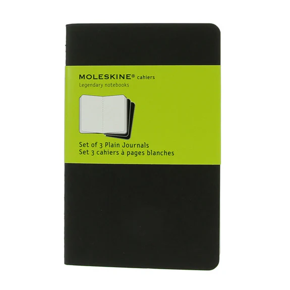 Moleskine Cashier Pocket Plain 3 Pack