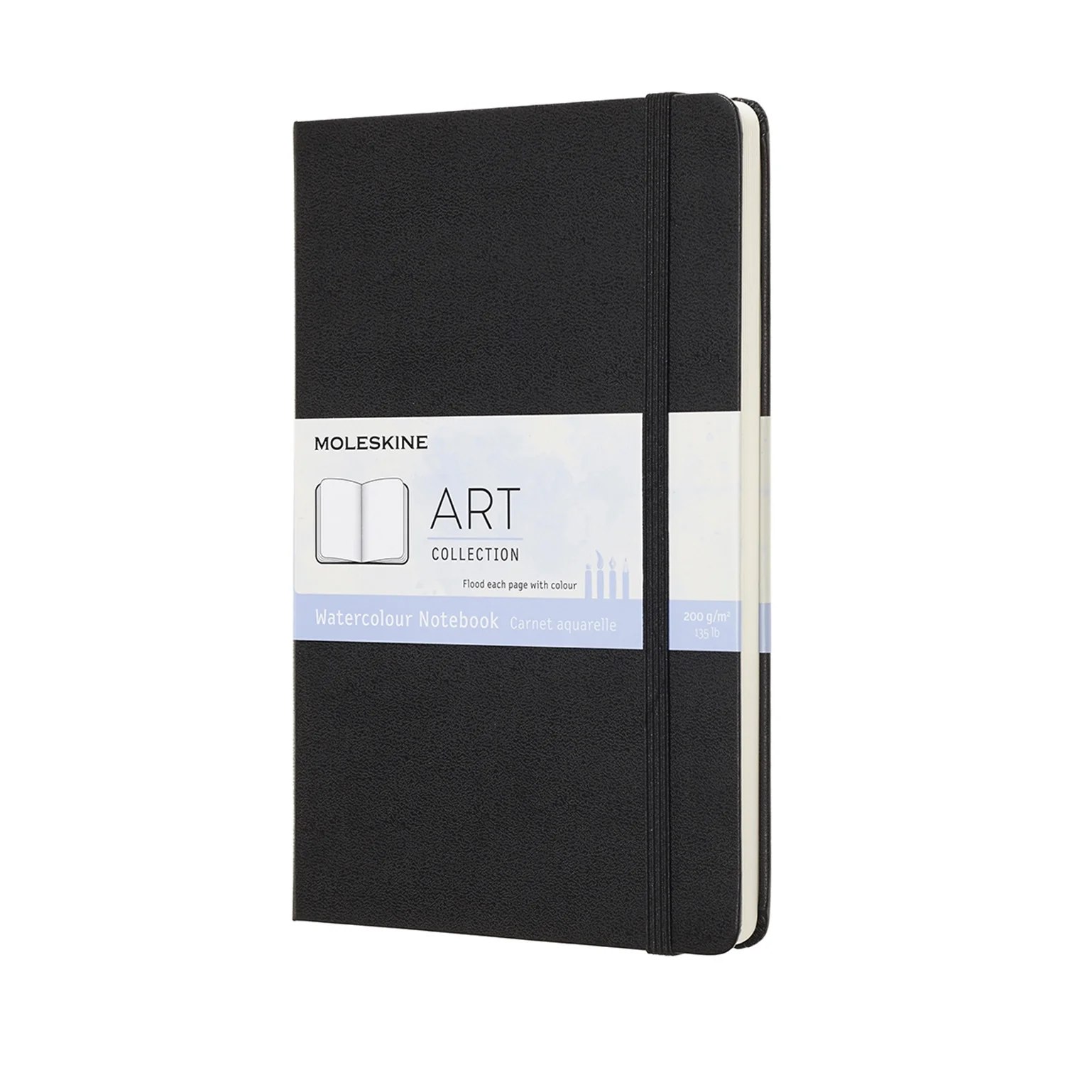 Moleskine Watercolour Notebook Large Black - Image 2