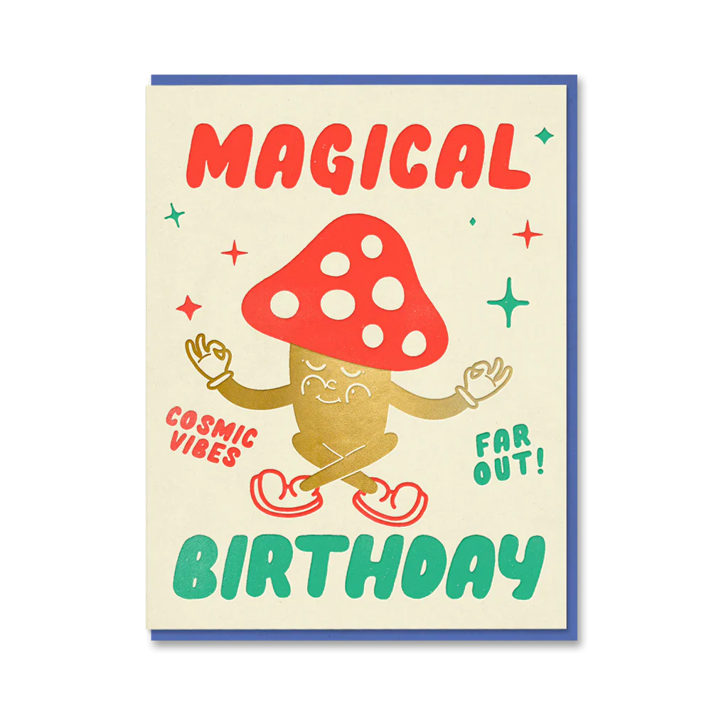 Mushroom Magical Birthday Card