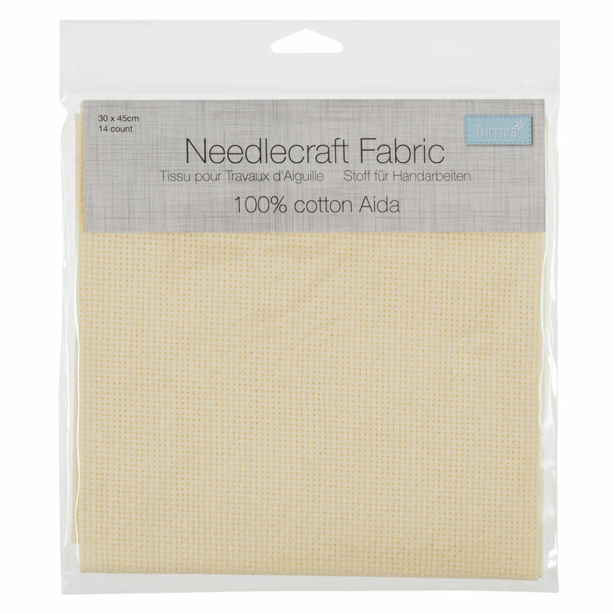 Needlecraft Fabric: Aida: Cream 14 Count - Image 2