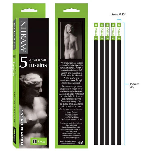 NITRAM - Charcoal B (Soft) 5mm x 5 - Image 4