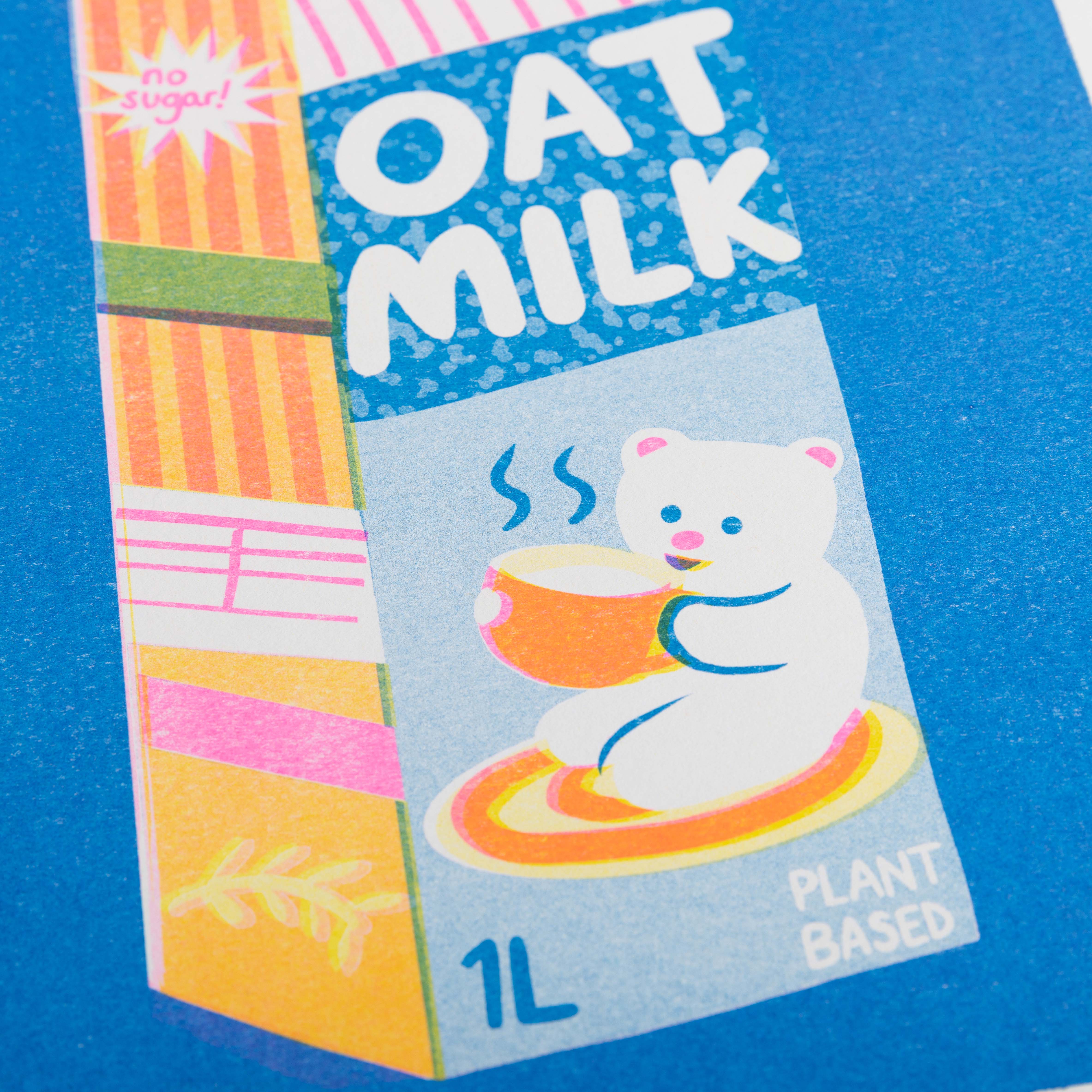 Oat Milk Riso Print - Image 2