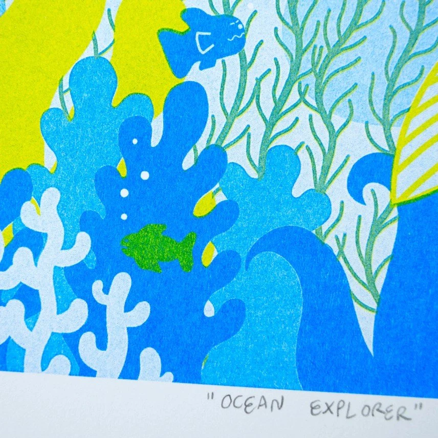 Ocean Explorer Riso Print - Image 2