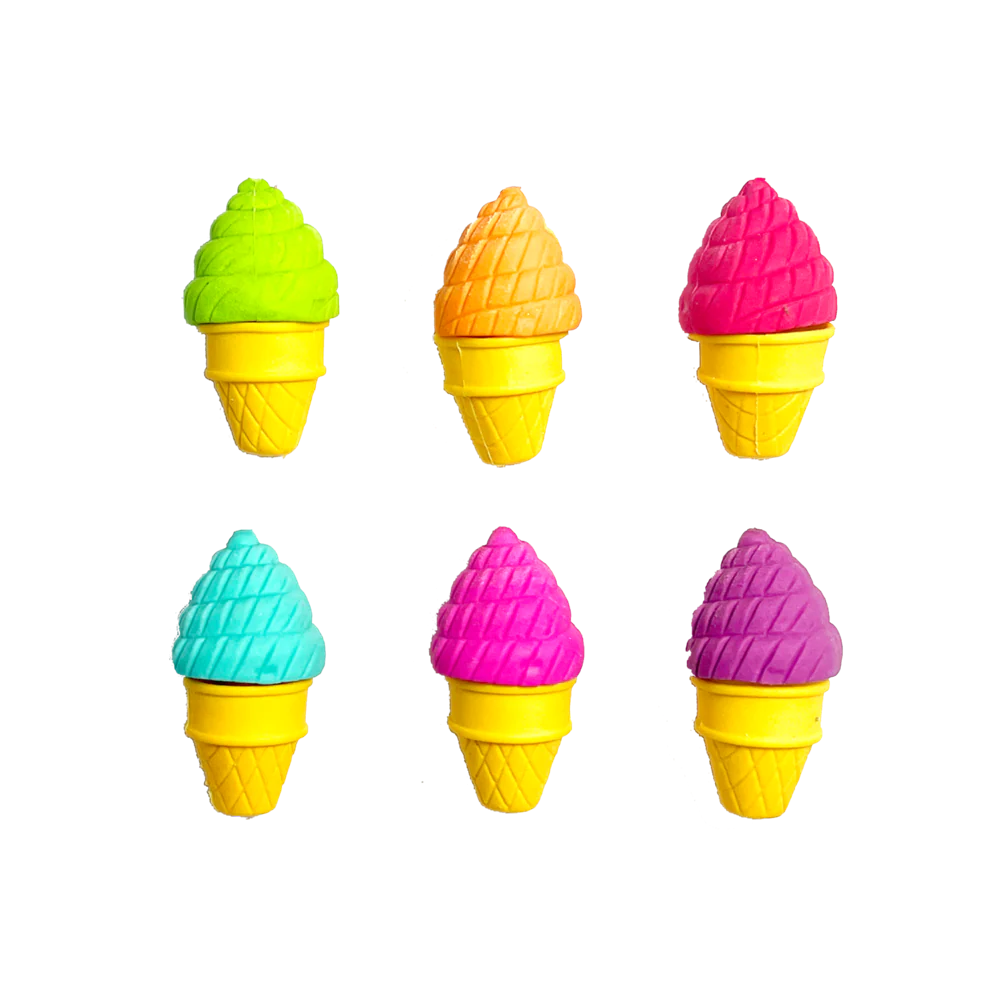 Ooly Petite Sweets Ice Cream Shoppe Scented Erasers - Set of 6 - Image 2
