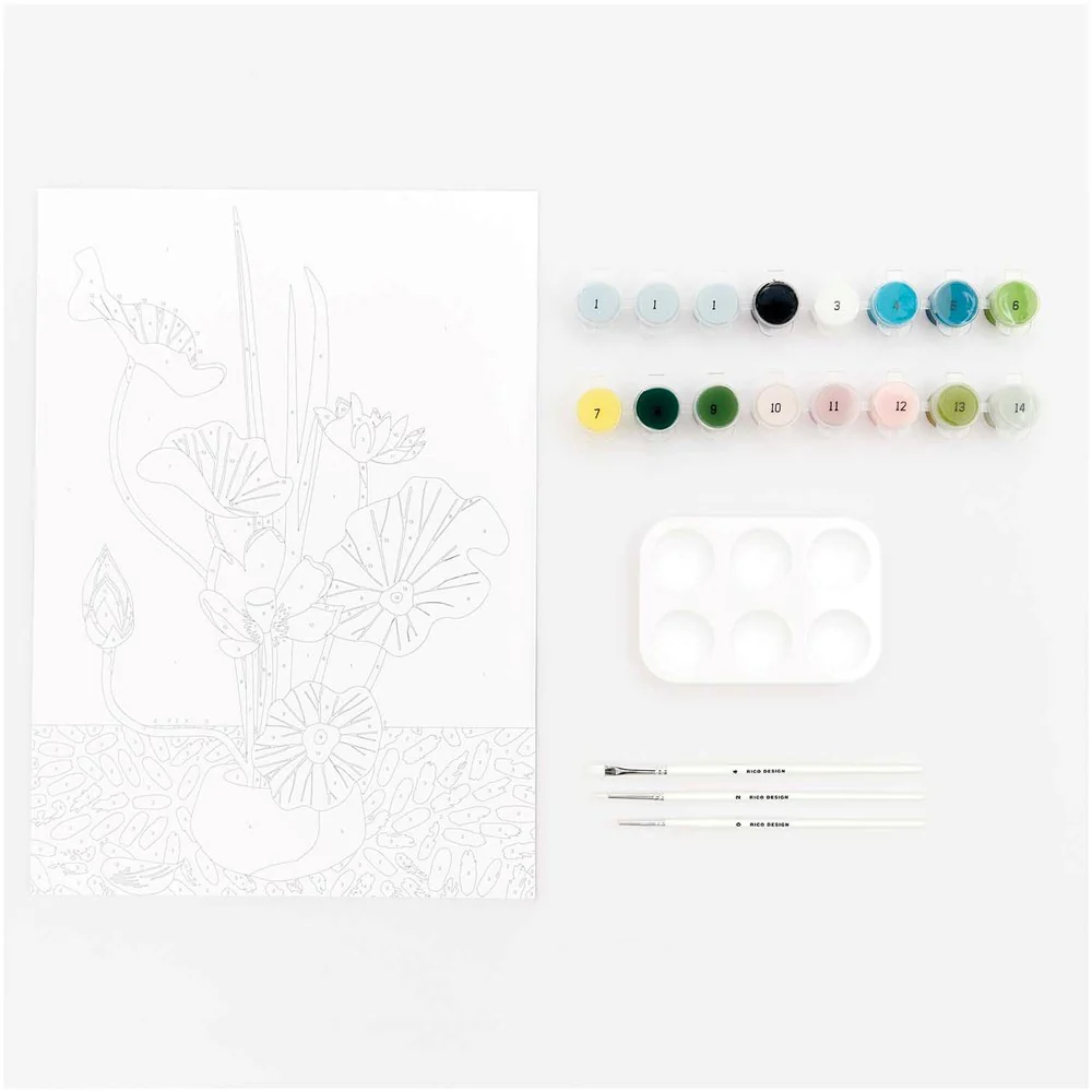 Rico Paint By Numbers Set Lotus - Image 3