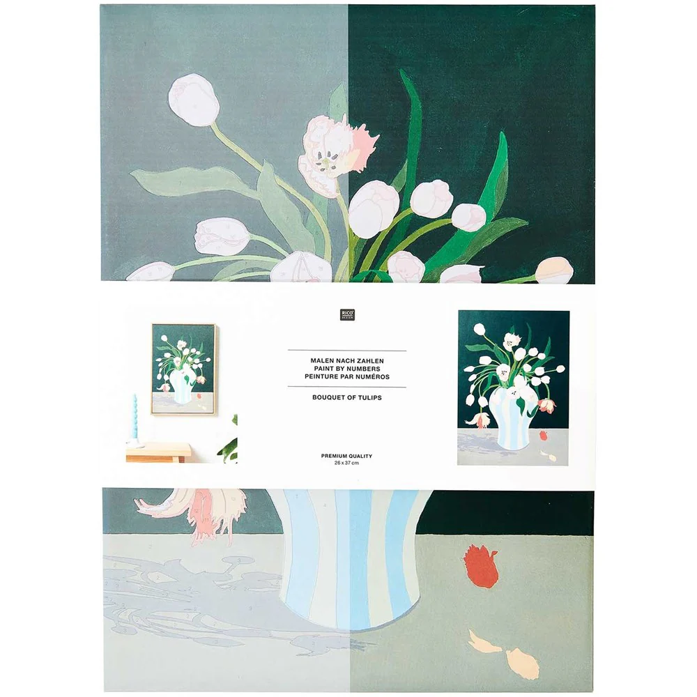 Rico Paint By Numbers Set Tulips Bouquet - Image 2