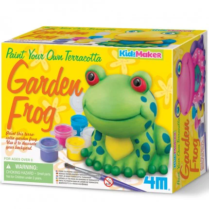 Paint Your Own Terracotta Garden Frog