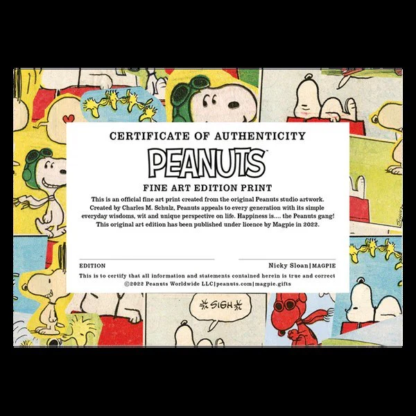 Peanuts A3 Framed Art - Good Vibes - Image 2