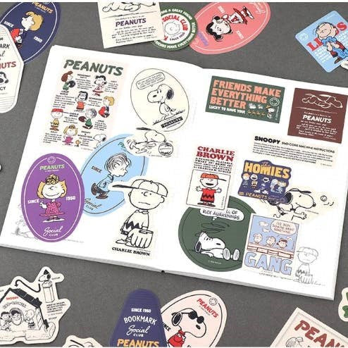 Peanuts Snoopy 75th Anniversary Classic, Vintage sticker Pack - Image 2