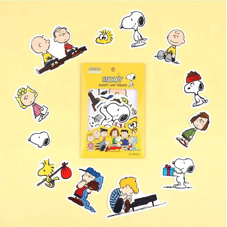 Peanuts Snoopy Deco Variety Stickers 12PCS - Image 3