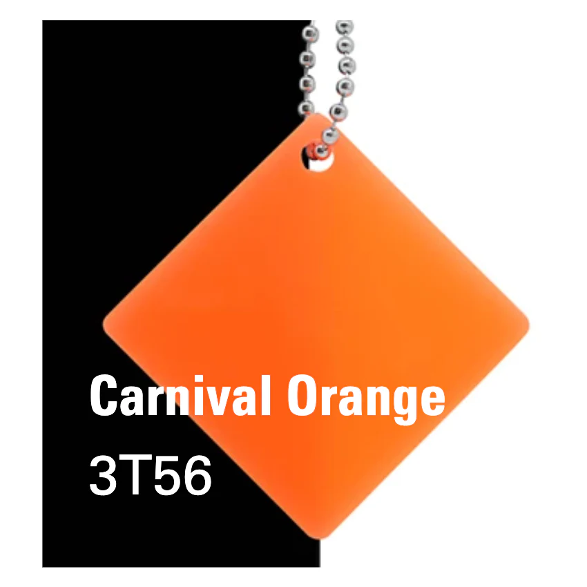 Perspex Acrylic Sheet 3mm - Carnival Orange 3T56 - Image 2