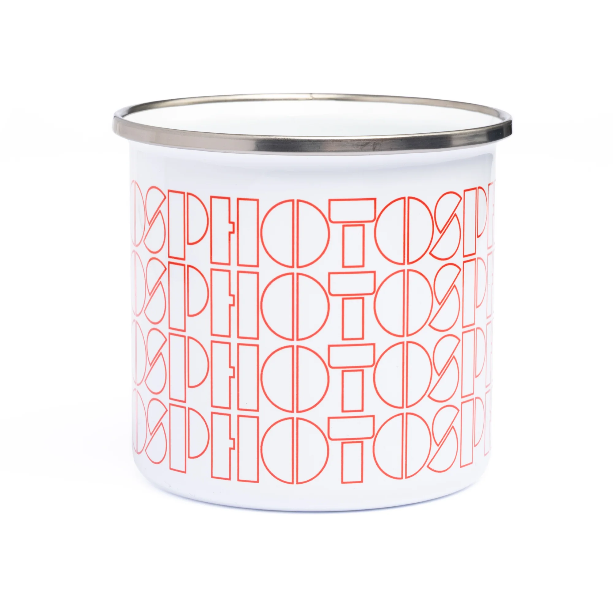 Photos Repeat White Enamel Mug - Image 3