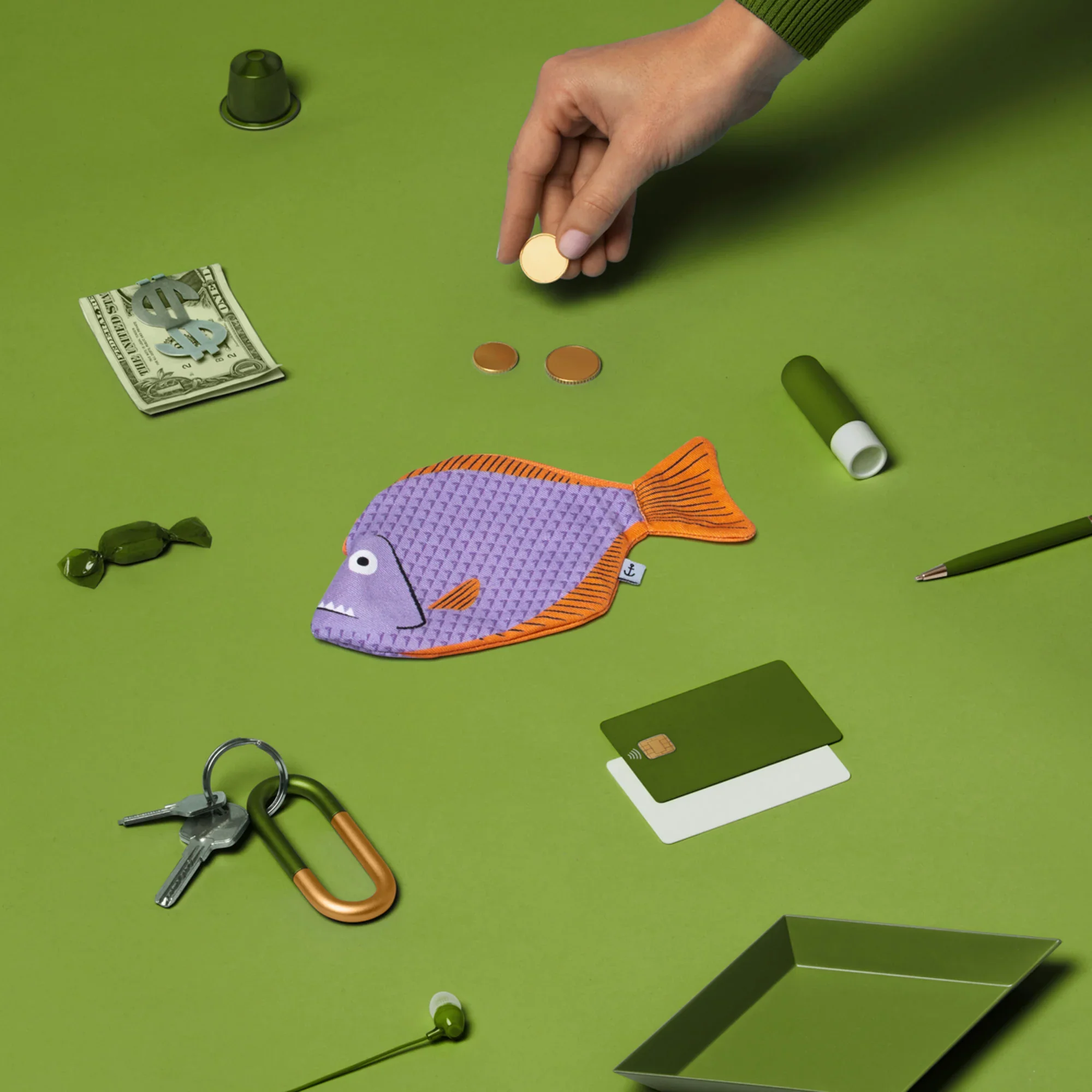 Don Fisher Piranha Purse - Lilac - Image 3