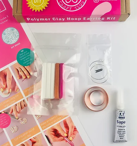 Polymer Clay Hoop Earrings Kit - Image 3