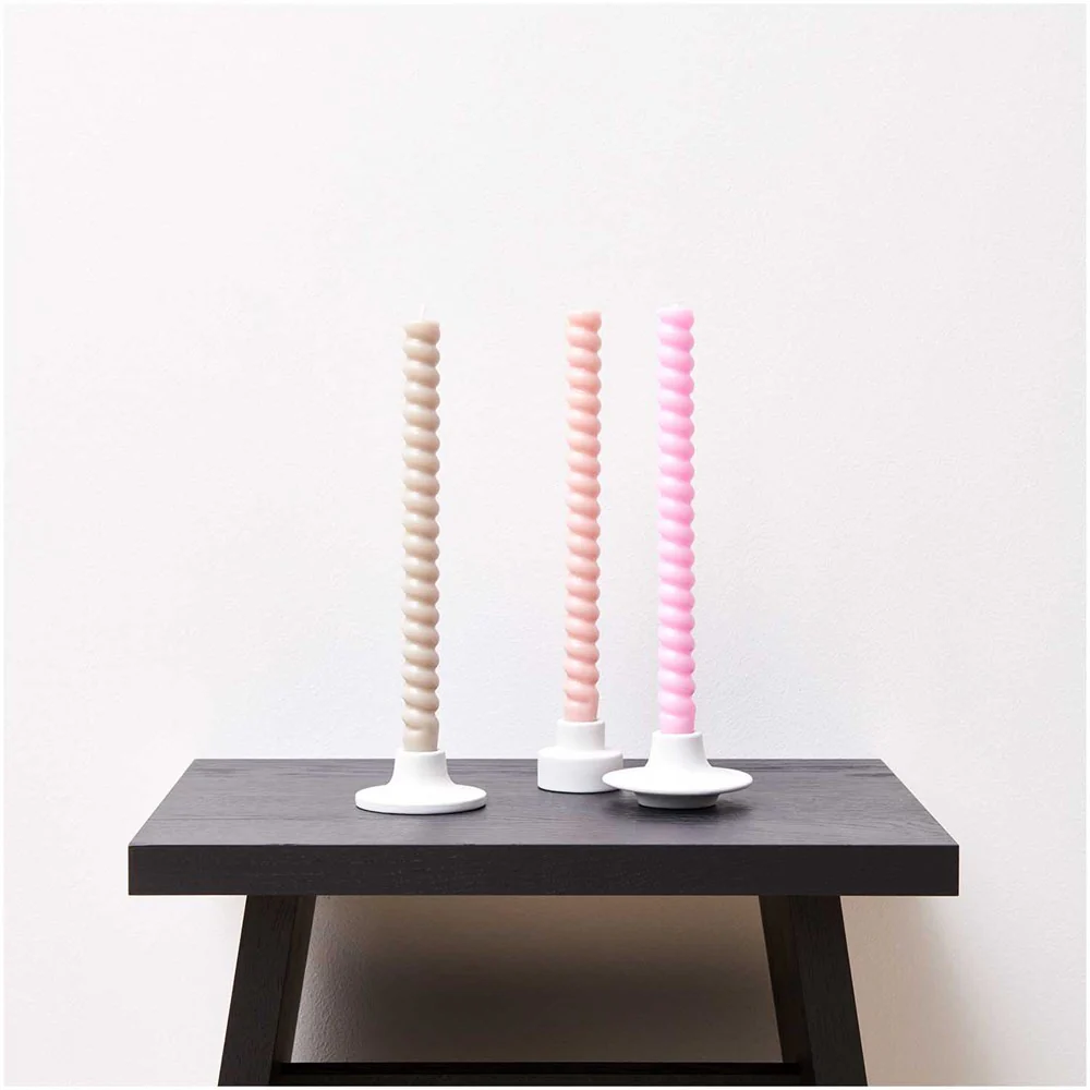 Rico Porcelain Candle Holder White - Image 2