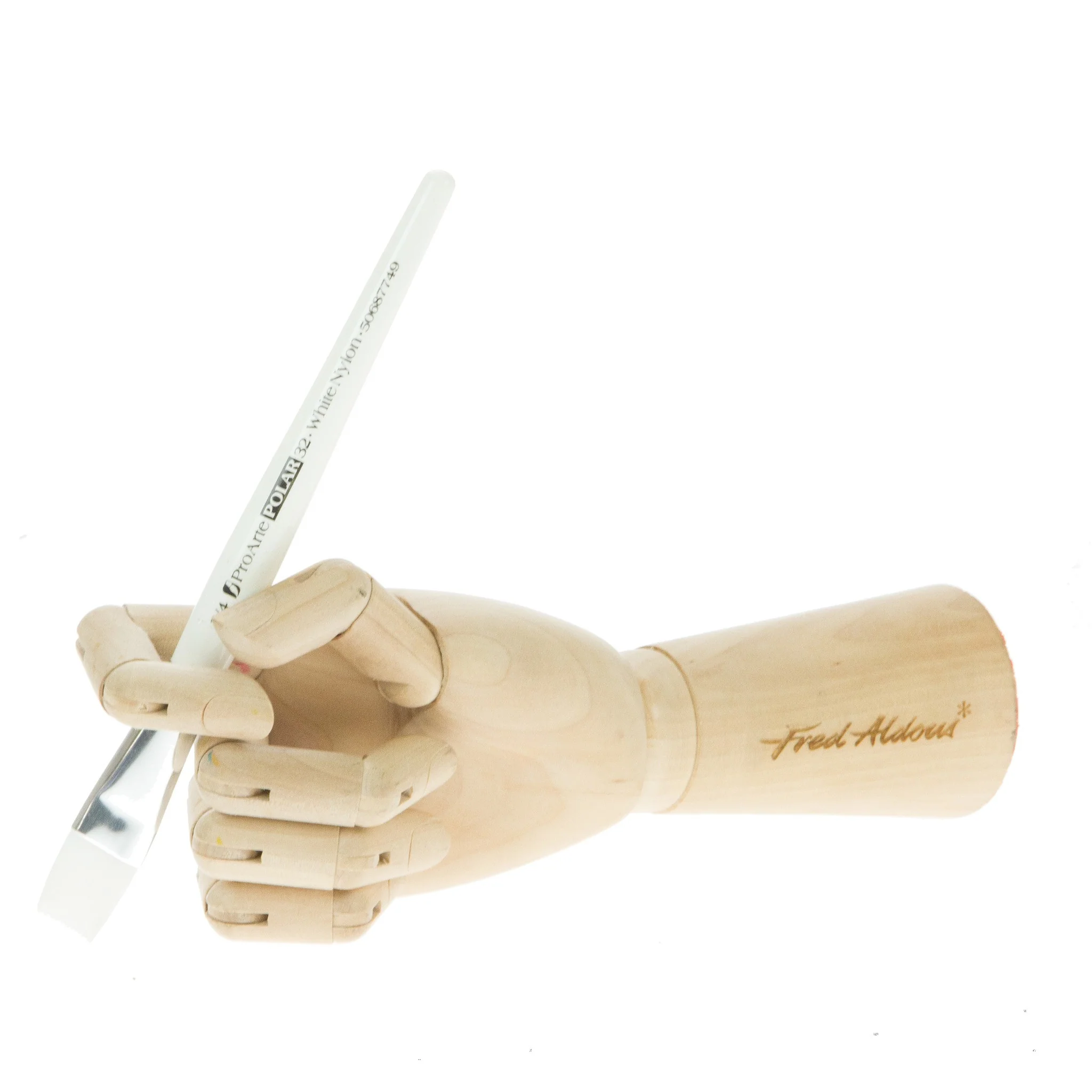 Pro Arte - Series 32 - Polar White Nylon Brushes- Flat - Image 10