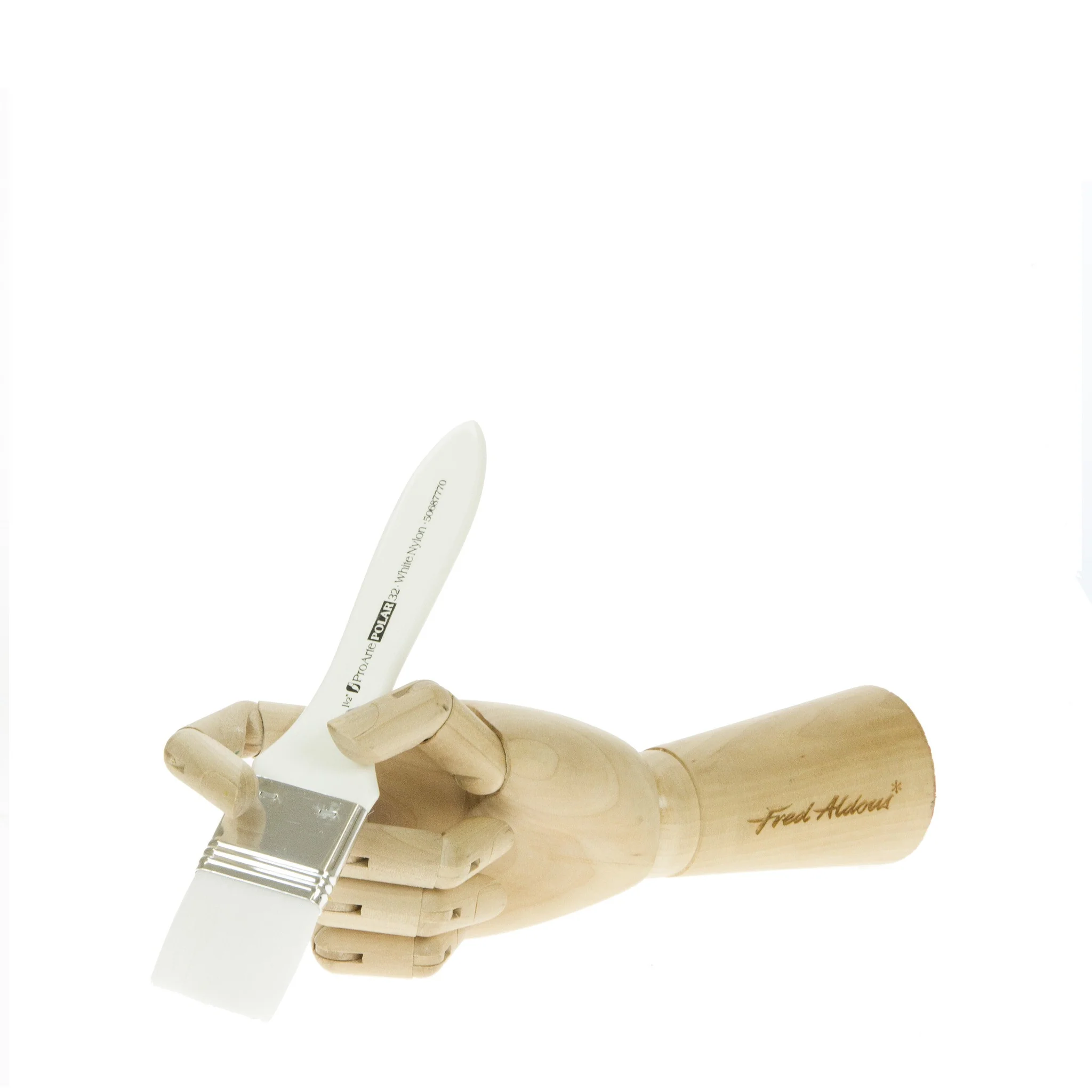 Pro Arte - Series 32 - Polar White Nylon Brushes- Flat - Image 2