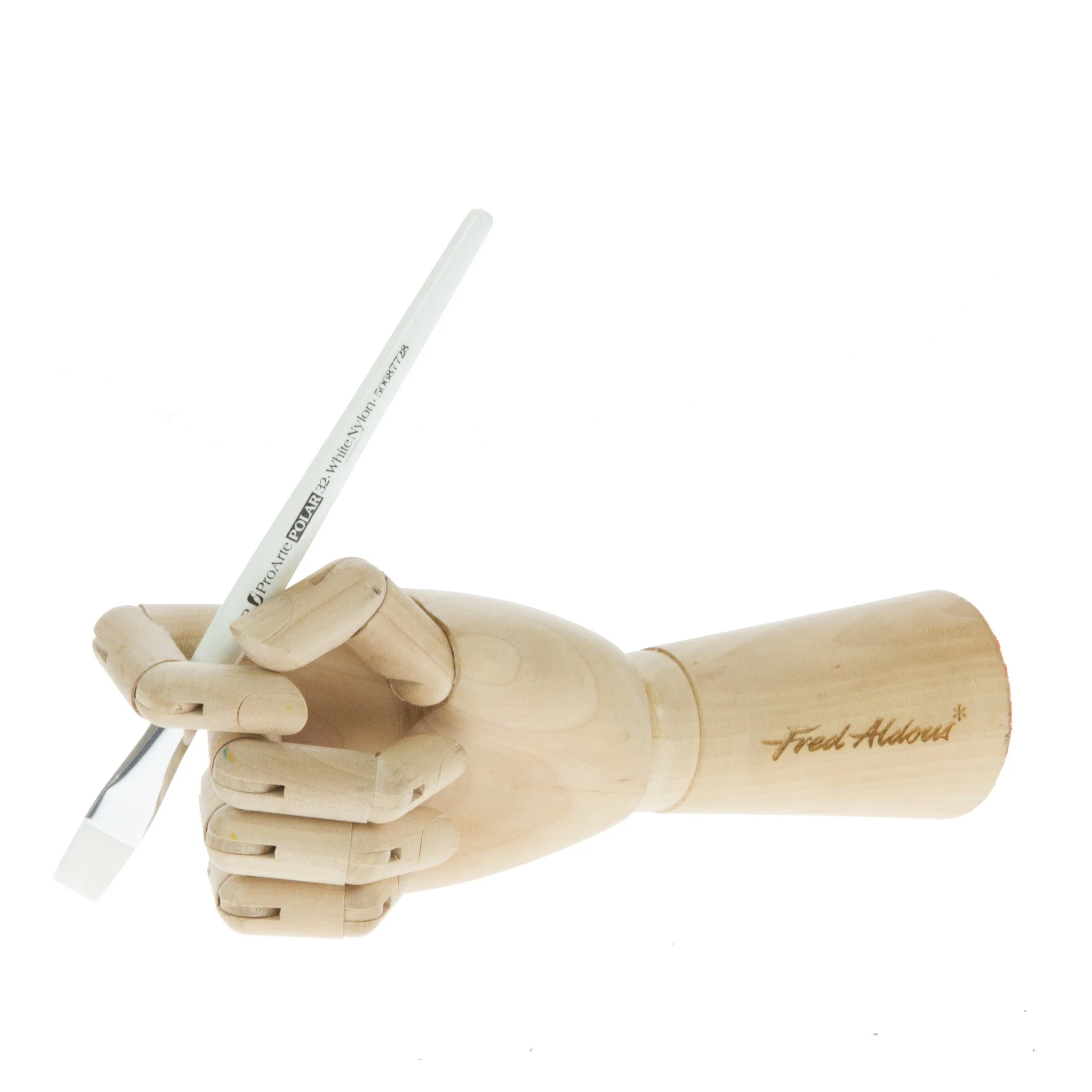 Pro Arte - Series 32 - Polar White Nylon Brushes- Flat - Image 6