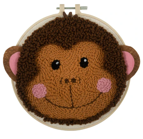 Punch Needle Hoop Kit - Monkey - Image 2