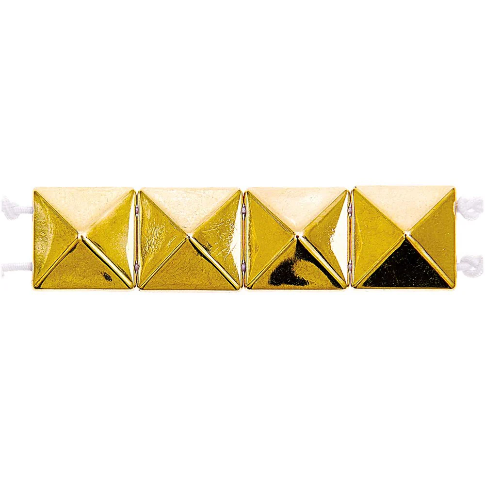 Itoshii Pyramid Beads Square Gold Large - Image 2