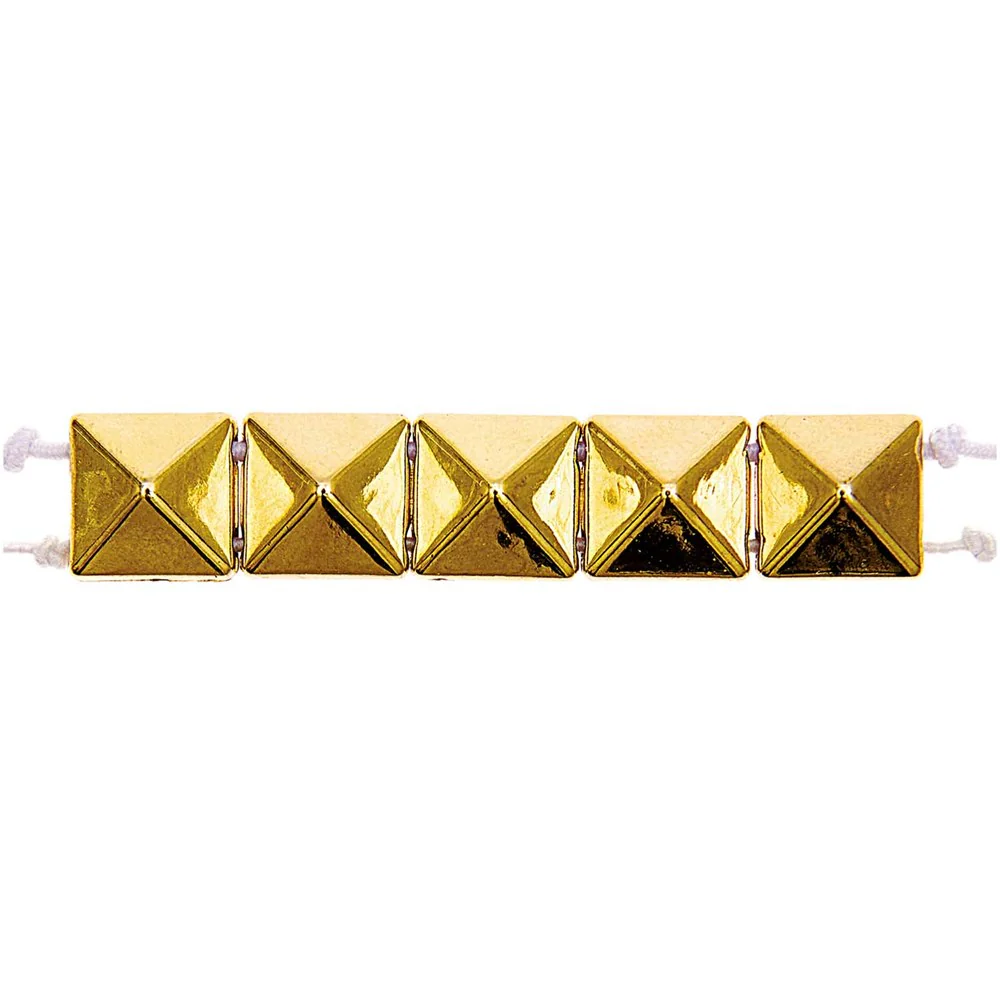 Itoshii Pyramid Beads Square Gold Small - Image 2