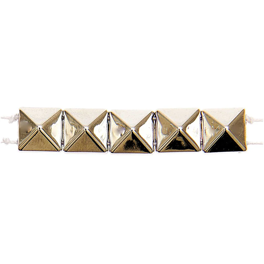 Itoshii Pyramid Beads Square Silver Small - Image 2