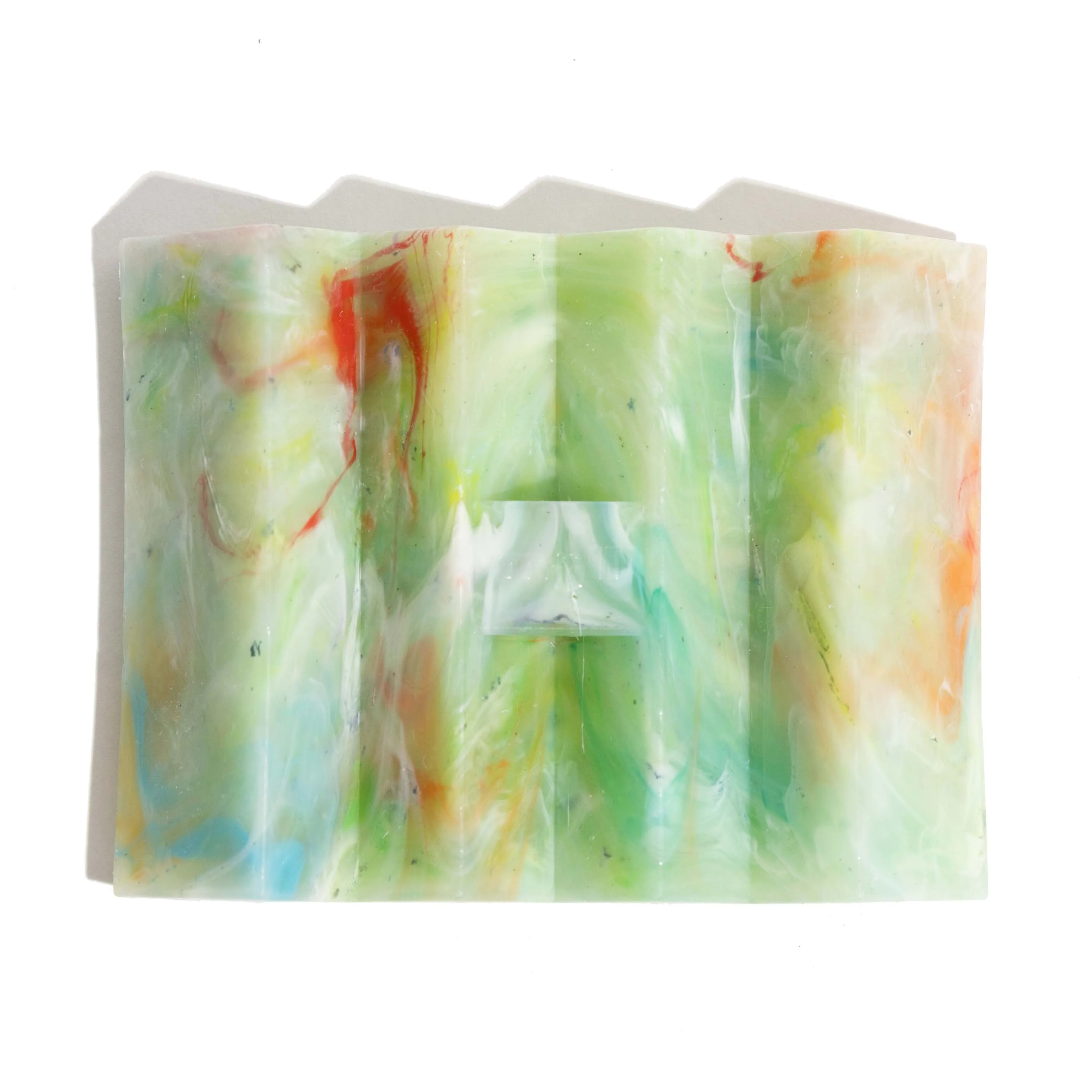 Recycled Plastic Soap Dish Zig Zag - Ye-O - Image 2