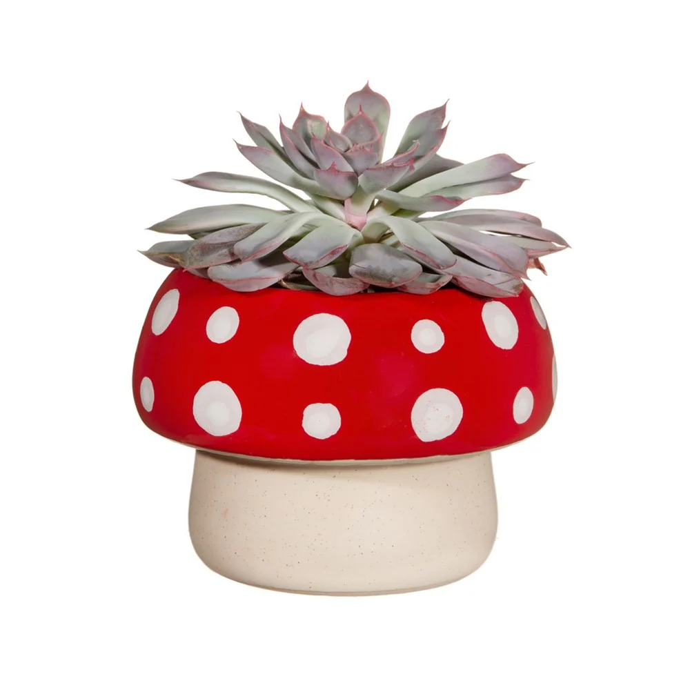 Red Mushroom Large Planter - Image 2