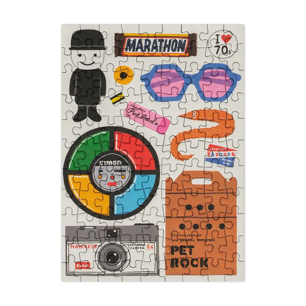 Retro 70's - 99 Piece Mini Jigsaw Puzzle - Image 2