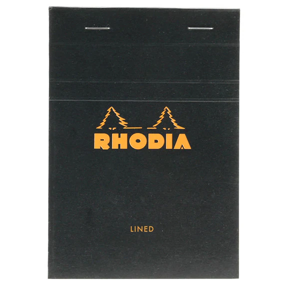 Rhodia Black Head Stapled Pad 10.5X14.8Cm Lined 136009C - Image 3