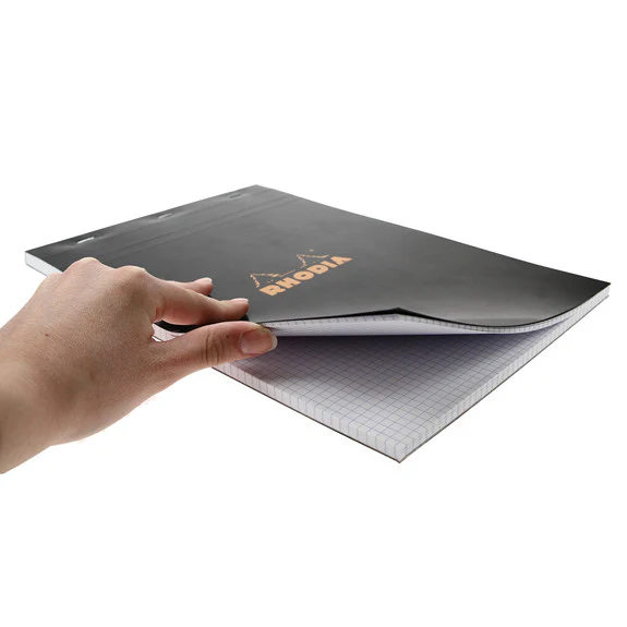 Rhodia Black Head Stapled Pad 21X29.7Cm Sq.5X5 182009C - Image 2
