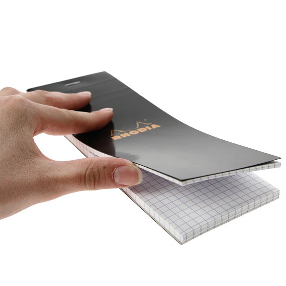 Rhodia Black Head Stapled Pad 7.4X21Cm Sq.5X5 82009C - Image 3