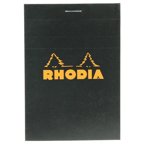 Rhodia Black Head Stapled Pad 8.5X12Cm Sq.5X5 122009C - Image 2