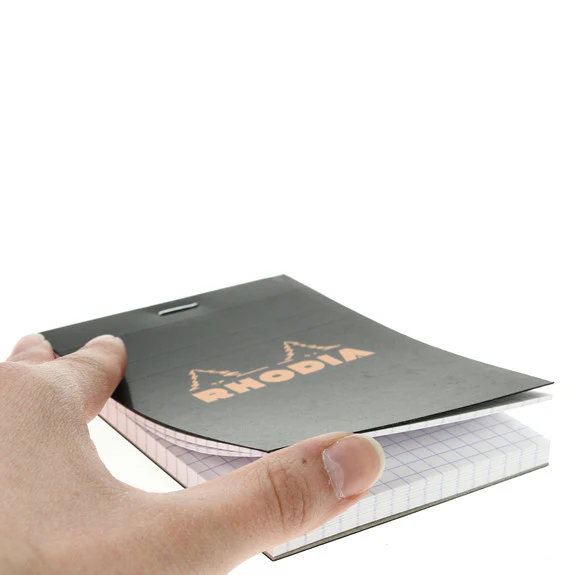Rhodia Black Head Stapled Pad 8.5X12Cm Sq.5X5 122009C - Image 3