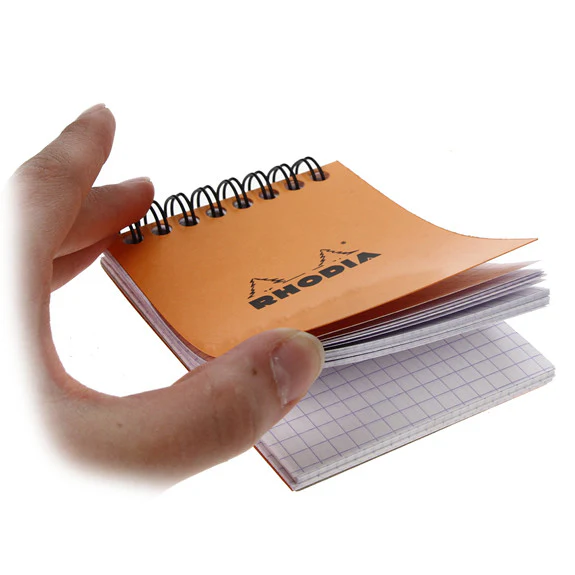 Rhodia Classic Wrbnd Pad 80 Detach. Sh. 7.5X10.5Cm Sq.5X5  11500C - Image 3