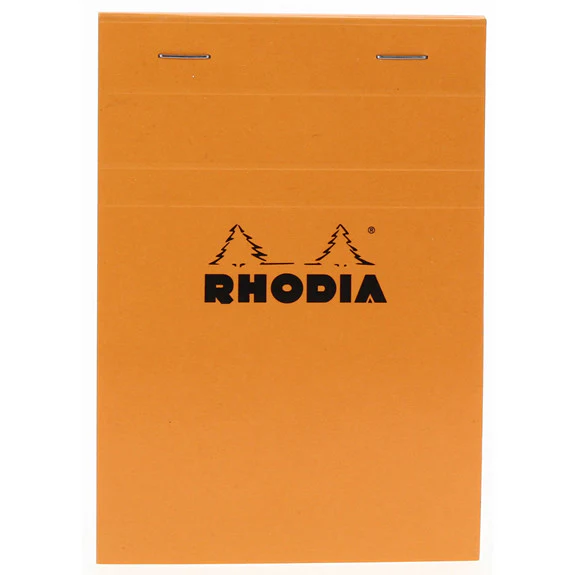 Rhodia Orange Head Stapled Pad 10.5X14.8Cm Sq.5X5 13200C - Image 3