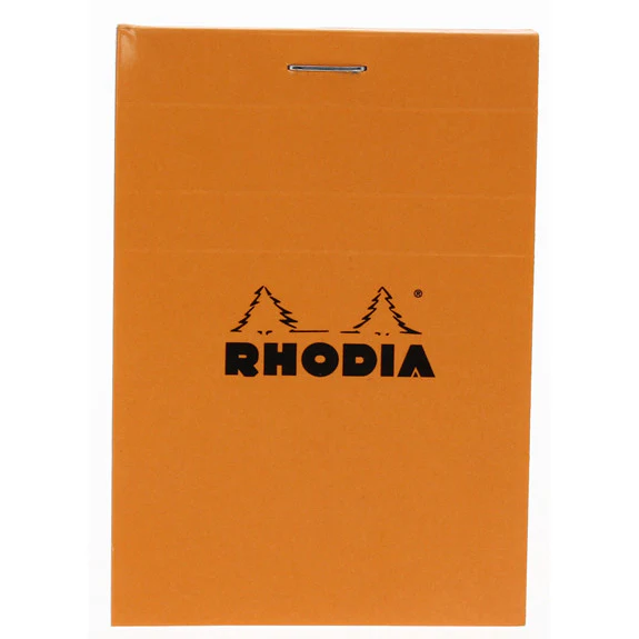Rhodia Orange Head Stapled Pad 7.4X10.5Cm Sq.5X5  11200C - Image 3
