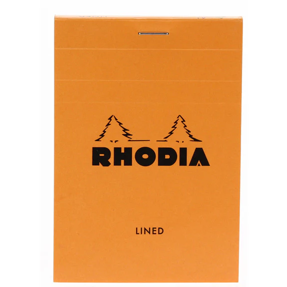 Rhodia Orange Head Stapled Pad 8.5X12Cm Lined 12600C - Image 3