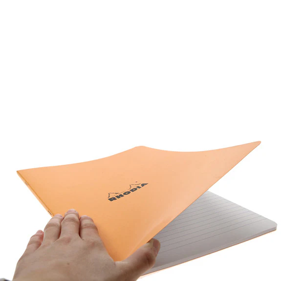 Rhodia Orange Side Stapled Notebook. 210X297 48S Lined 119168C - Image 2