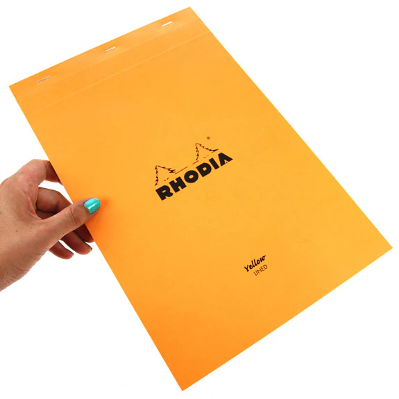 Rhodia Yellow Paper 21 x 31.8 Lined And Margin. - Image 2