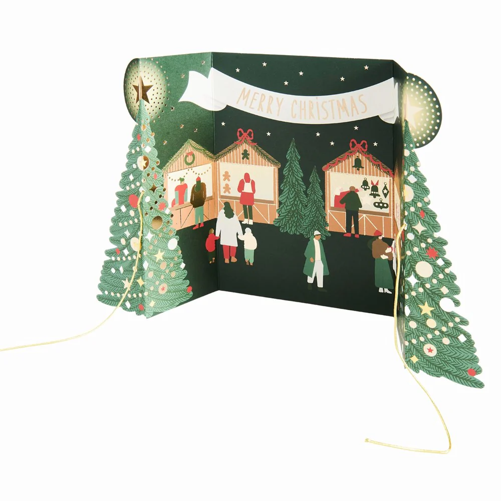 Rico 3D Pop Up Card Christmas Market - Image 2
