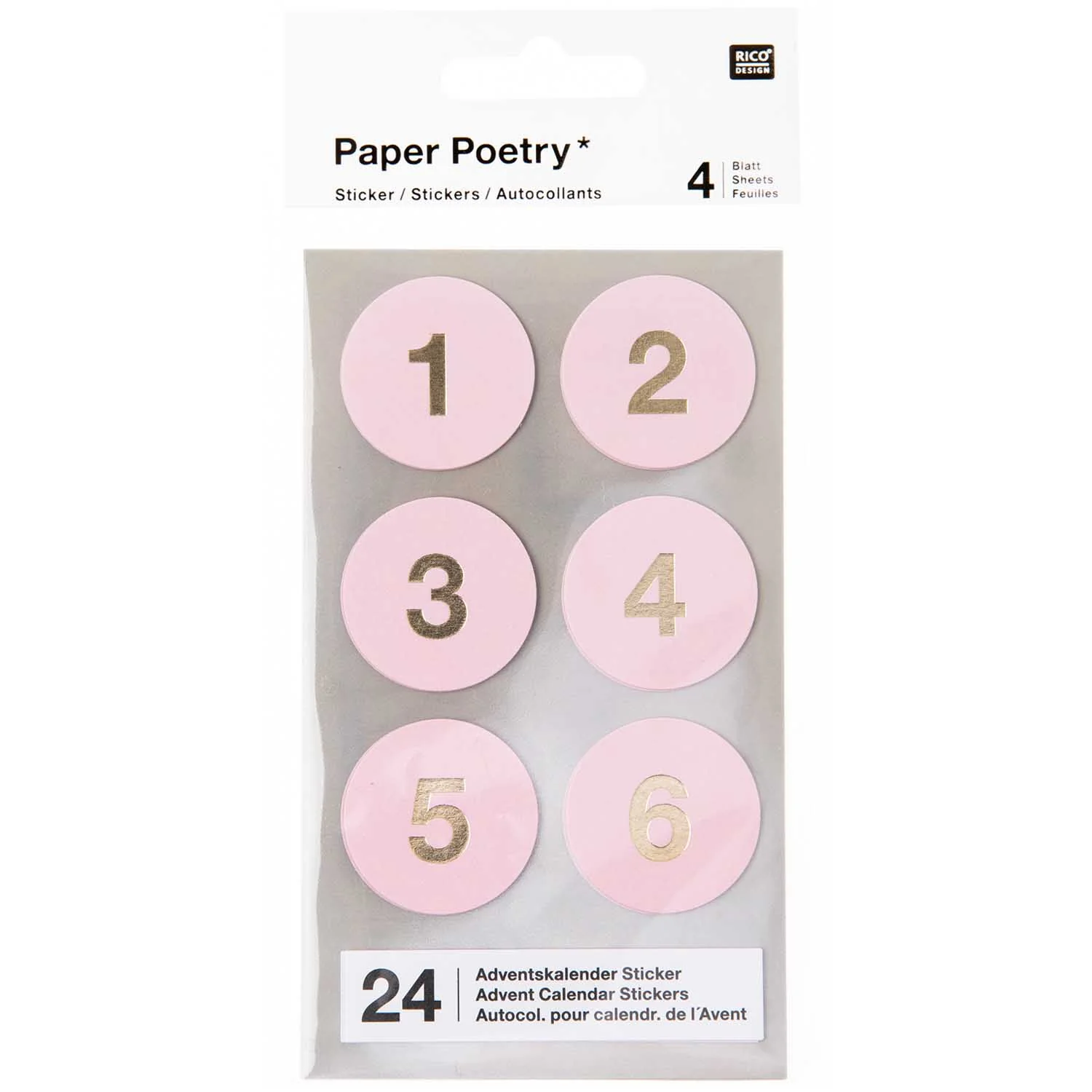 Rico Advent Calender Stickers Black - Image 3